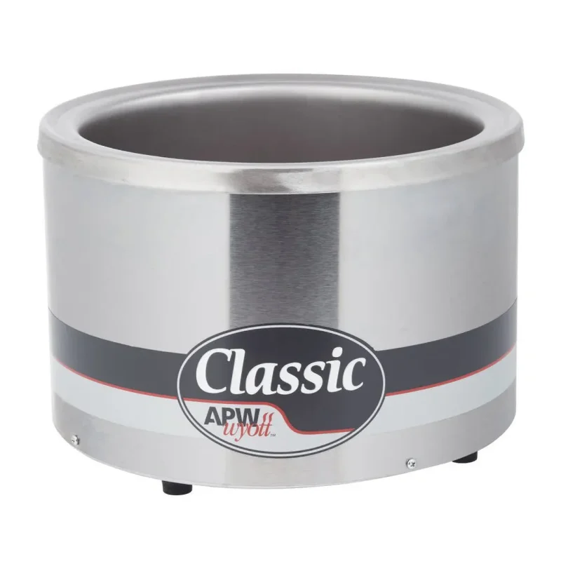 11 qt round countertop food warmer apw rw2v