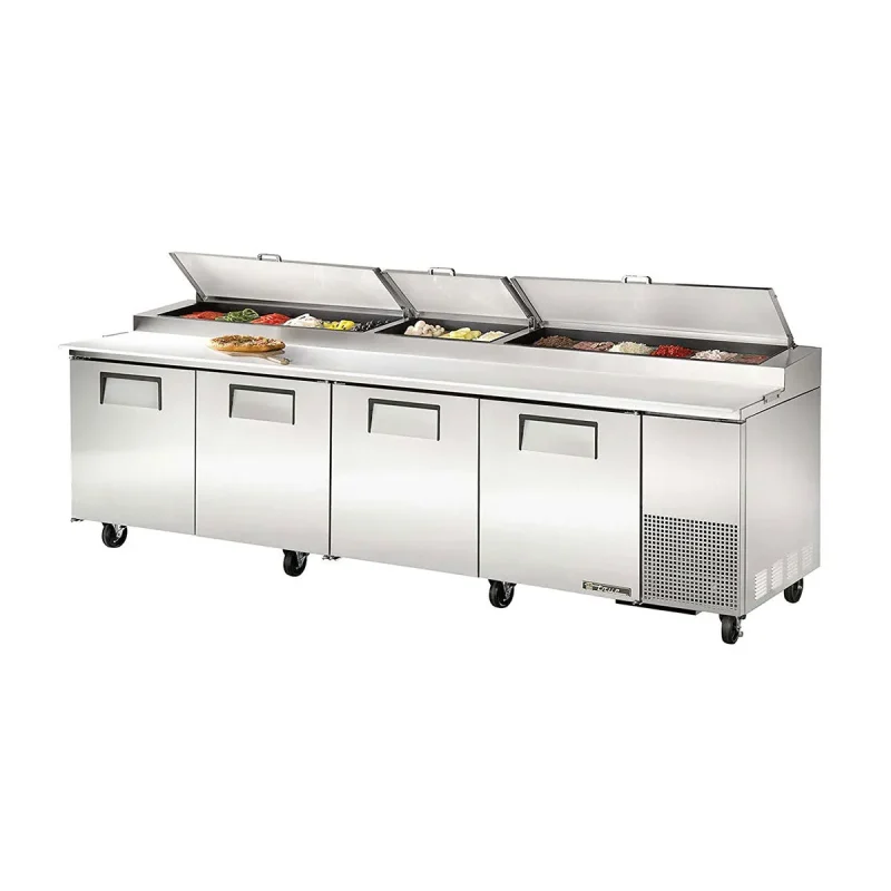 119 4 door refrigerated pizza prep table true tpp 119