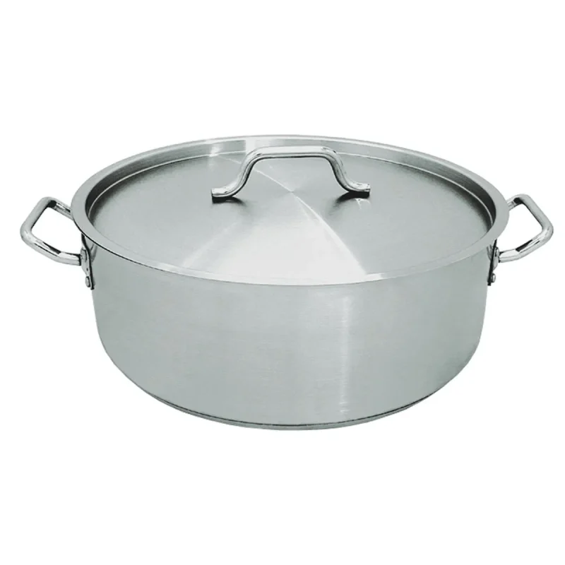 20 qt stainless steel induction brazier w lid