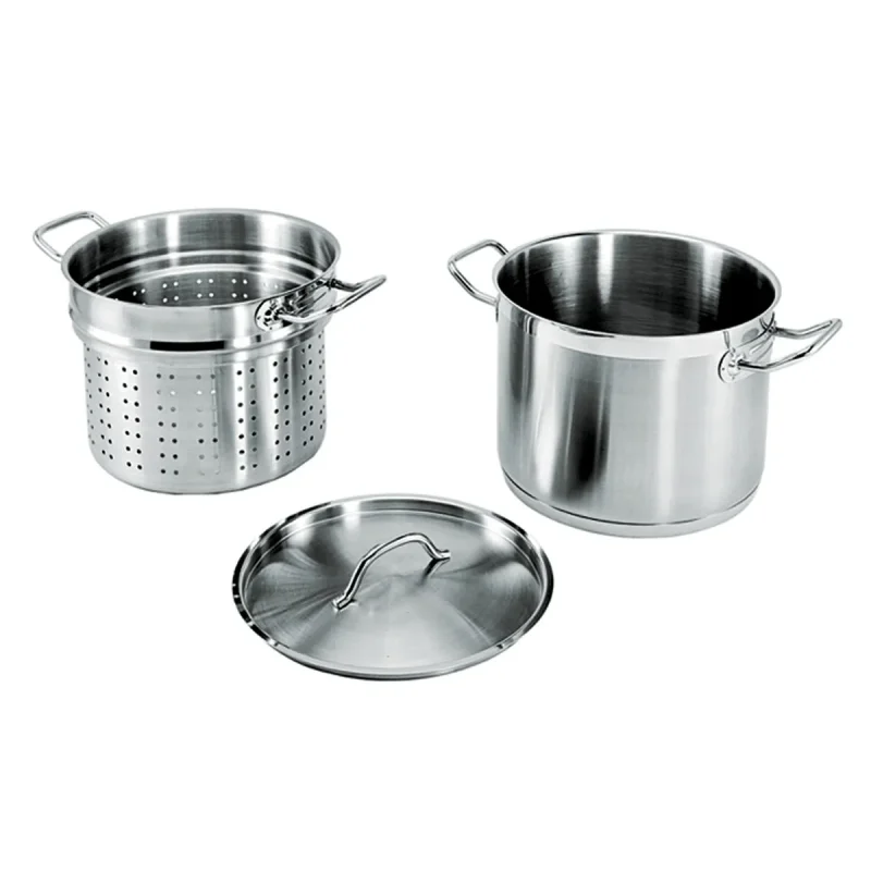 3 piece 20 qt stainless steel pasta cooker set