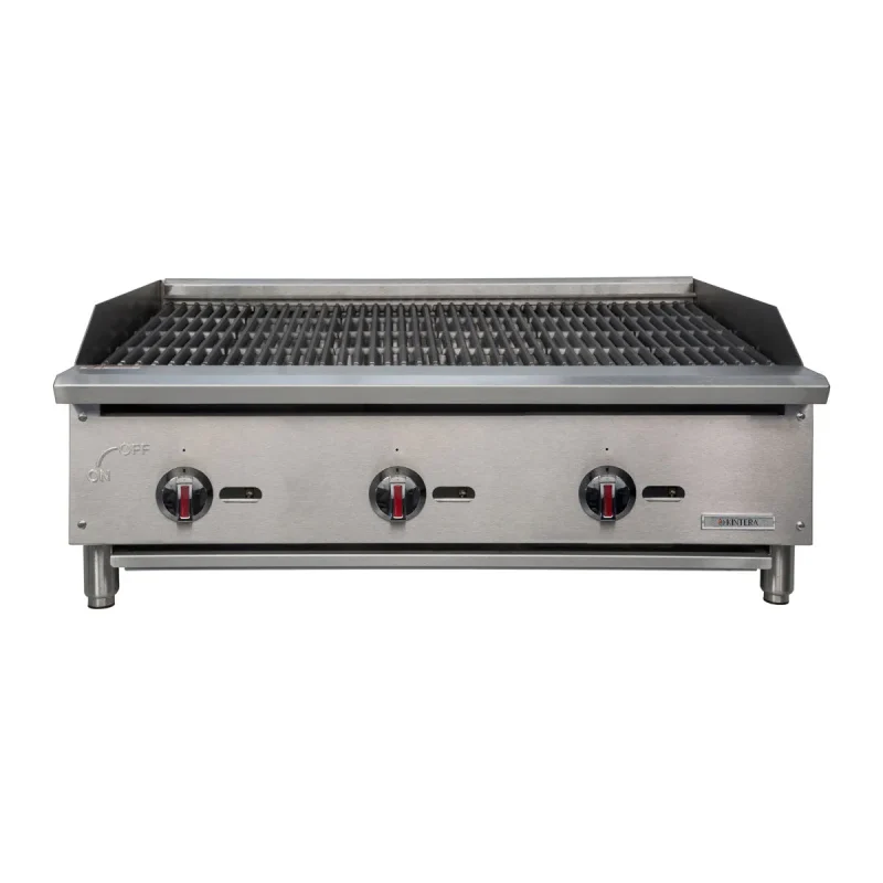 36 gas radiant charbroiler 3 burner economy countertop grill