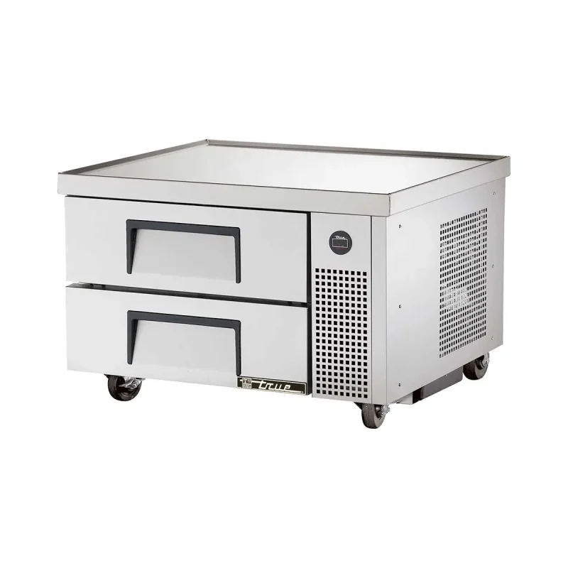 36 v edge refrigerated chef base with 2 drawers true trcb 36