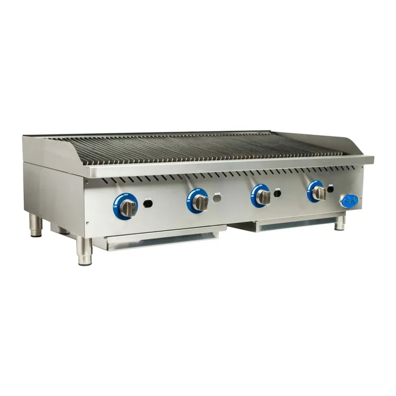 48 stainless steel gas charbroiler globe gcb48g sr