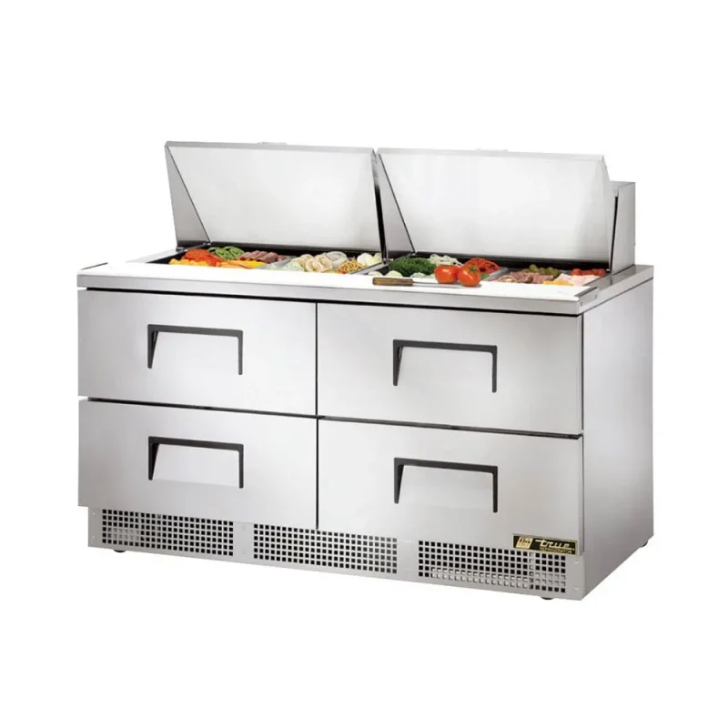 64 4 drawer refrigerated prep table sandwich salad prep