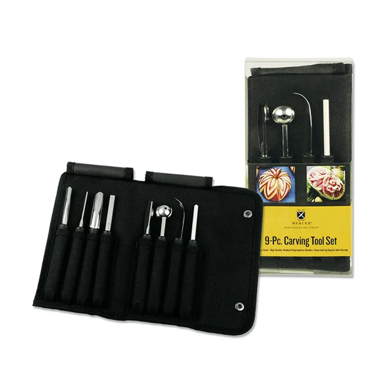 9 piece mercer m15990 carving tool set