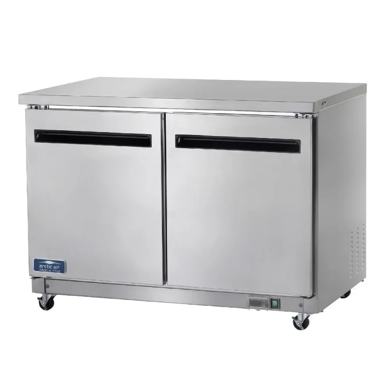 arctic air 2 door undercounter fridge 48 1 4 high performance cooling