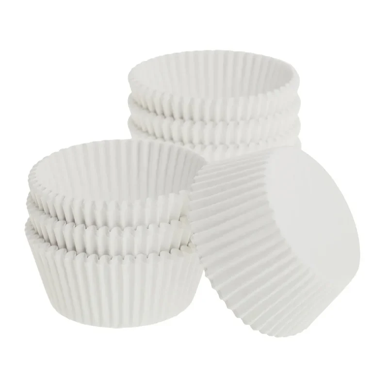 ateco 6403 200ct white baking cups 1 x 3 4 inch