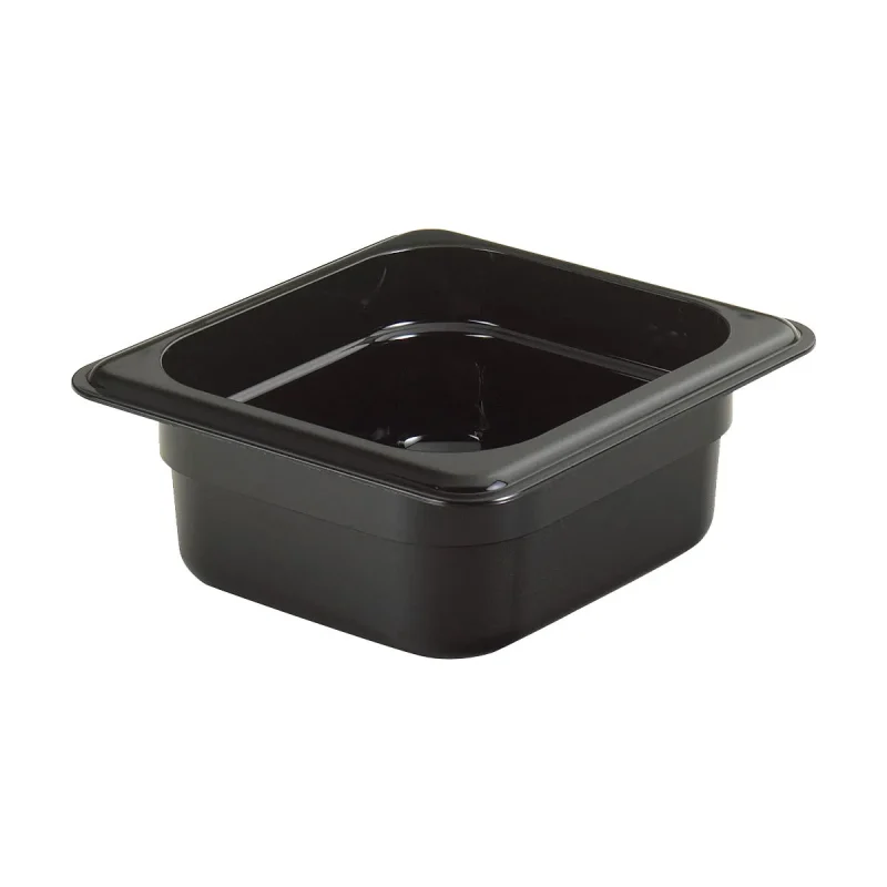 cambro 1 6 size black 2 1 2 deep food pan 62cw110