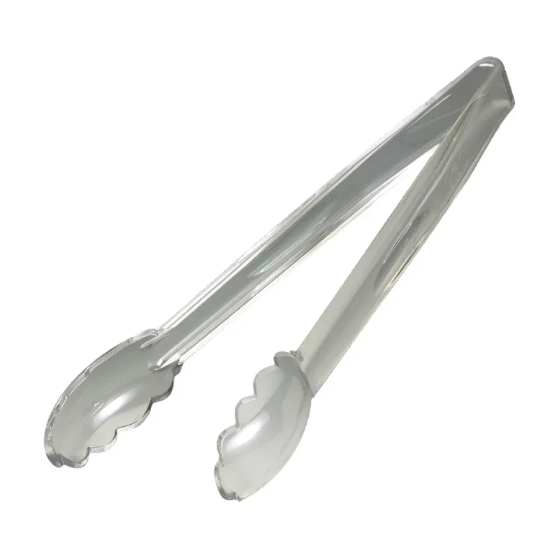 cambro 12 clear lugano scallop grip tongs