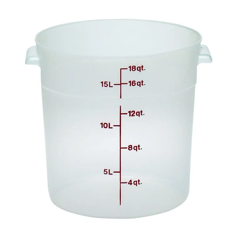 cambro 18qt translucent round food storage container