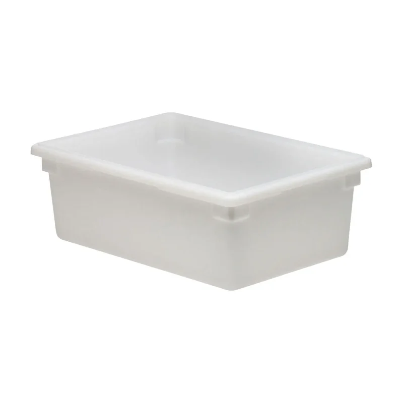 cambro 22 gal white poly full size food box 182615p148