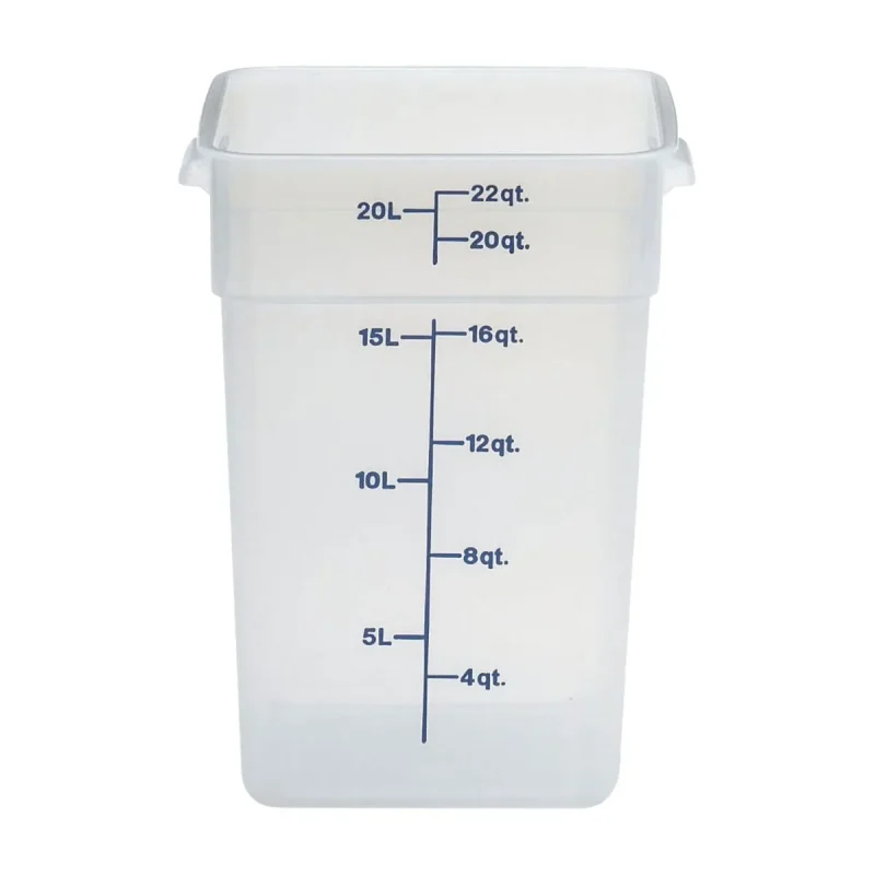 cambro 22qt translucent storage container 22sfspp190