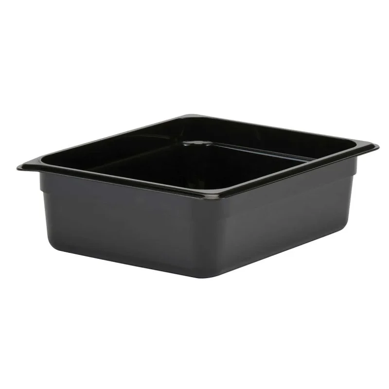 cambro 24cw110 1 2 size black 4 deep food pan