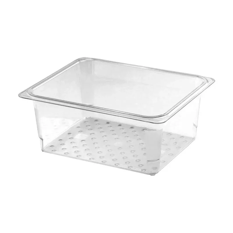 cambro 25clrcw135 5 deep clear 1 2 size colander food pan