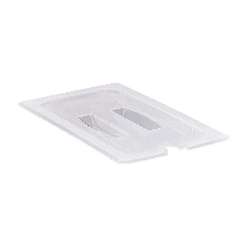 cambro 30ppchn190 translucent notched lid w handle 1 3 food pan size