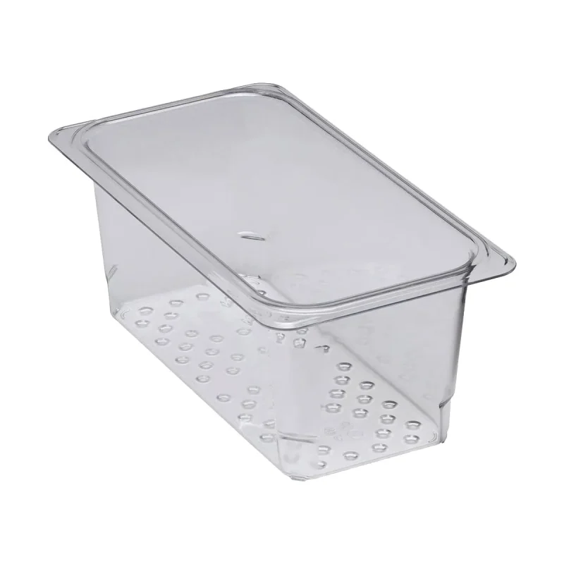 cambro 35clrcw135 1 3 size clear colander food pan 5 deep