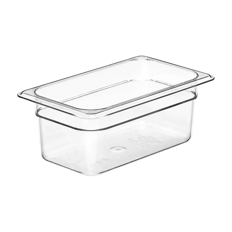 cambro 44cw135 clear 1 4 size food pan 4 deep premium kitchen storage