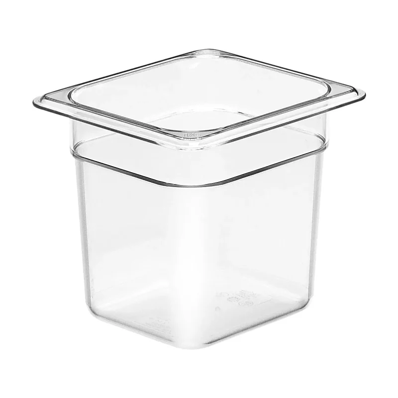 cambro 66cw135 1 6 size clear food pan 6 deep