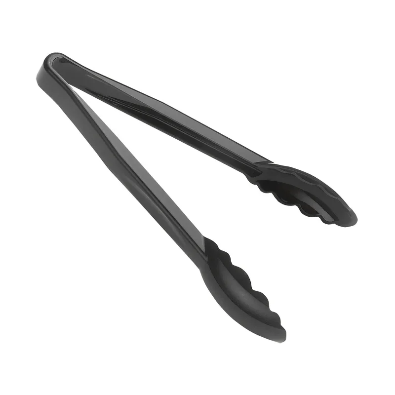 cambro 9tgs110 9 lugano black scallop grip tongs