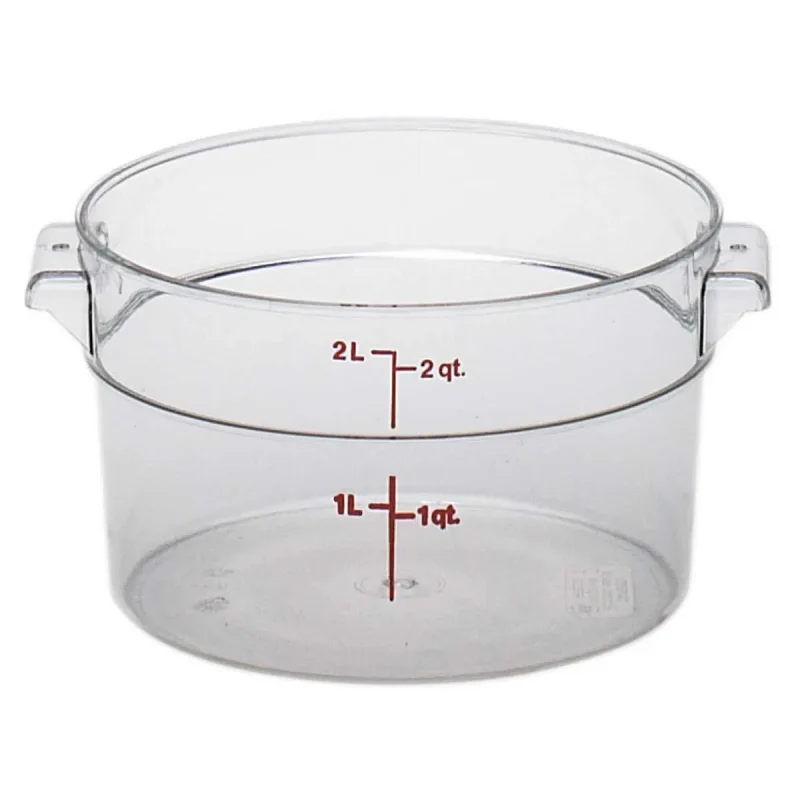 cambro clear 2 qt round storage container