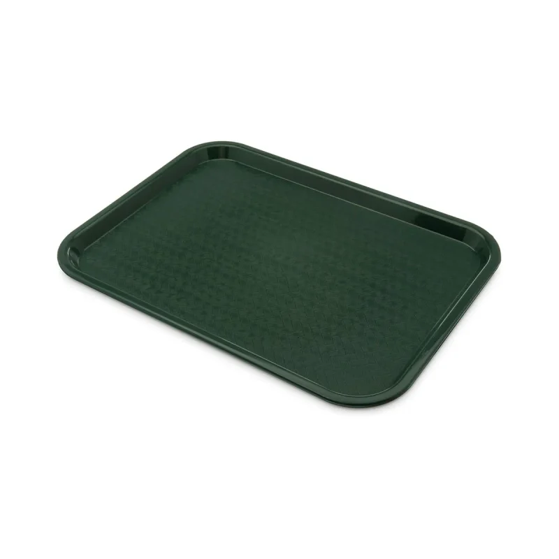 carlisle 12x16 forest green cafe standard tray ct121608