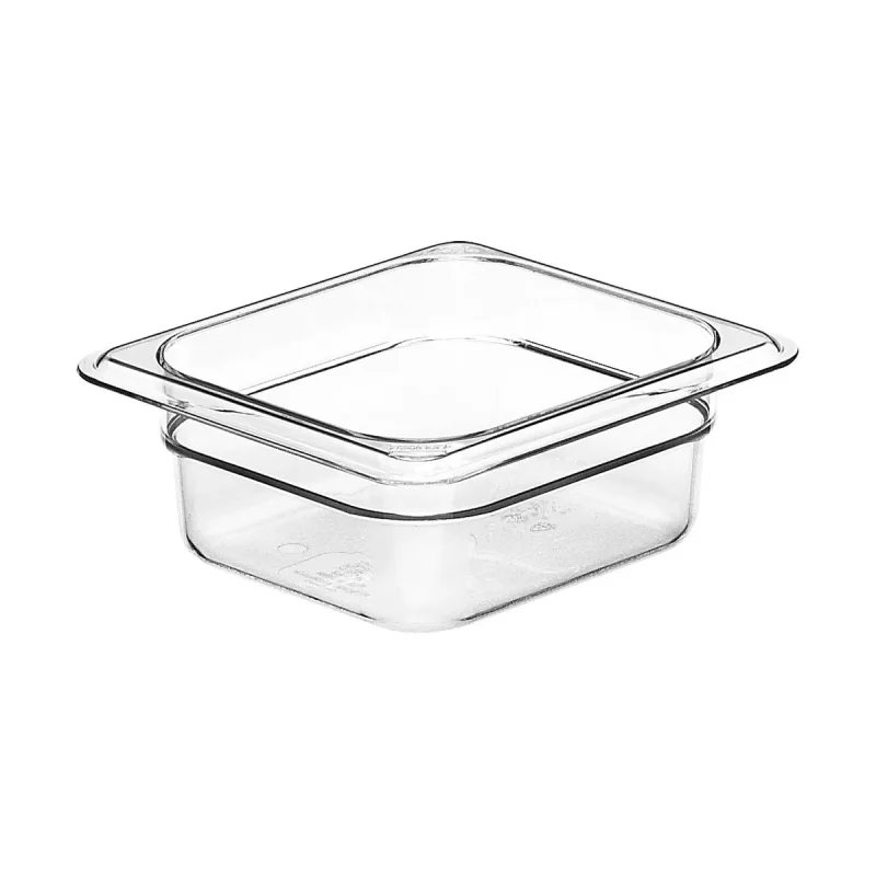 clear 1 6 size cambro food pan 2 5 deep