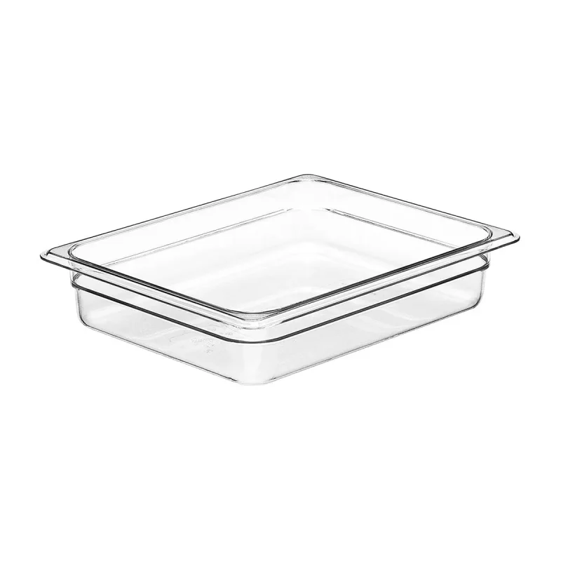 clear 22cw135 cambro 1 2 size food pan 2 5 deep