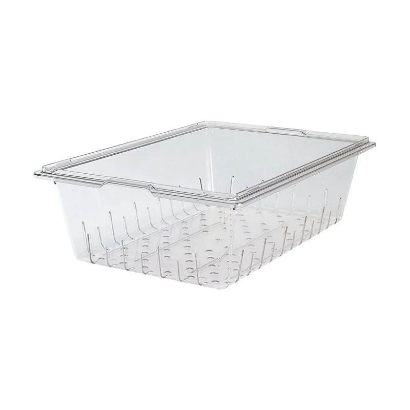 clear cambro 1826clrcw135 5 deep colander for 18x26x6 food