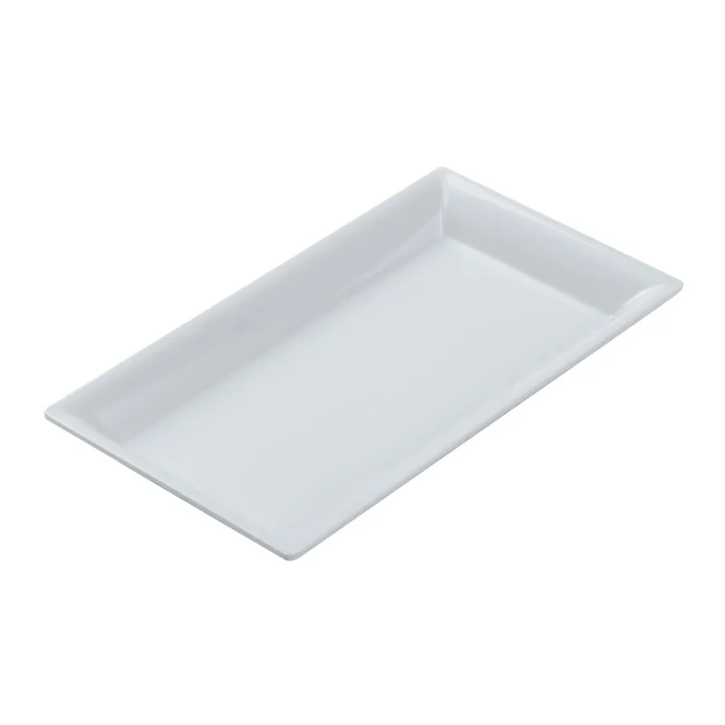 endurance rectangular melamine platter white