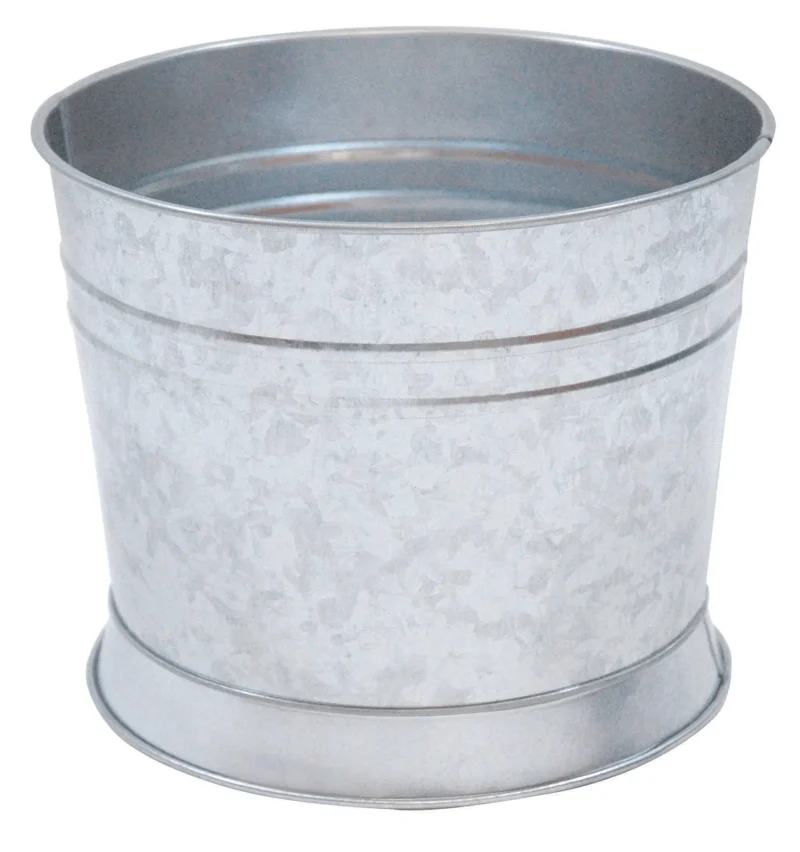 galvanized round beverage tub base by tablecraft bdgtub