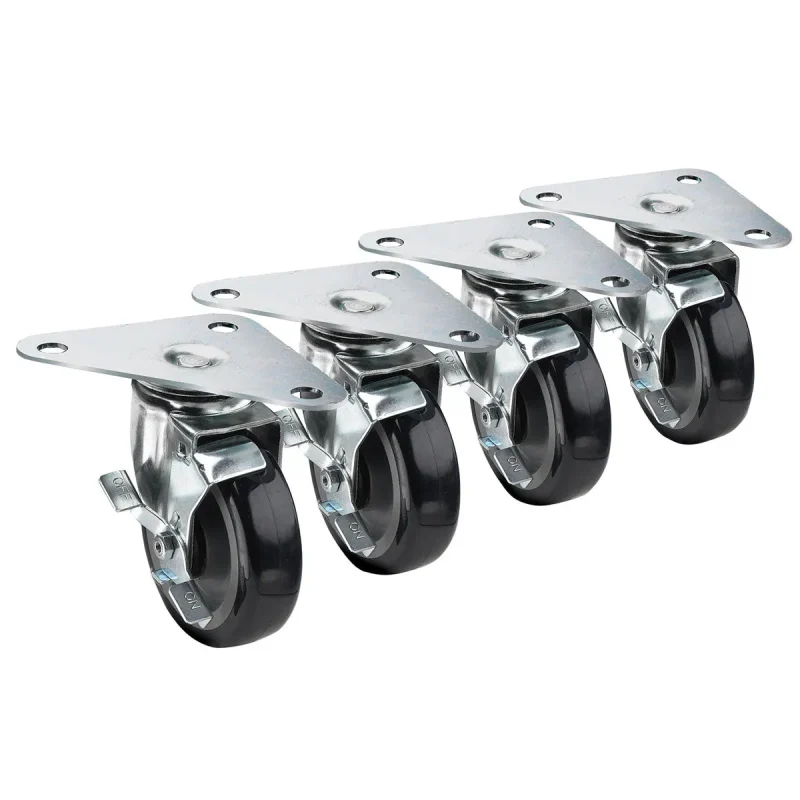 heavy duty large triangle plate casters set of 4 krowne 28 161s