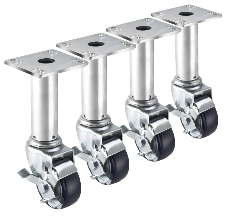 krowne 28 117s adjustable caster set 4 pack