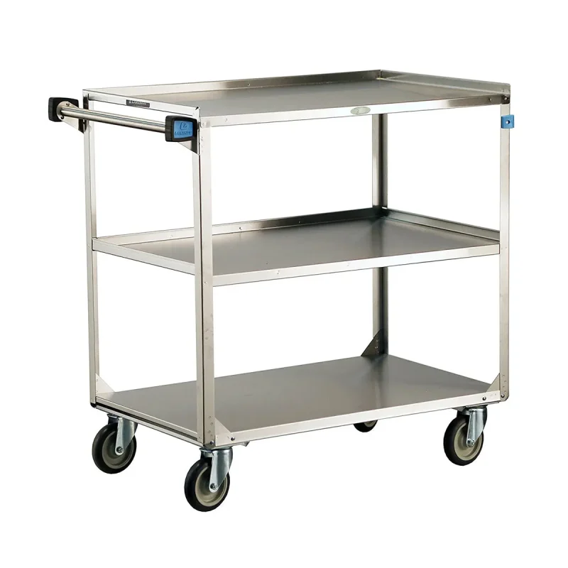 lakeside 444 stainless steel utility cart 22 3 8w x 39 1 4l x 37 1 4h