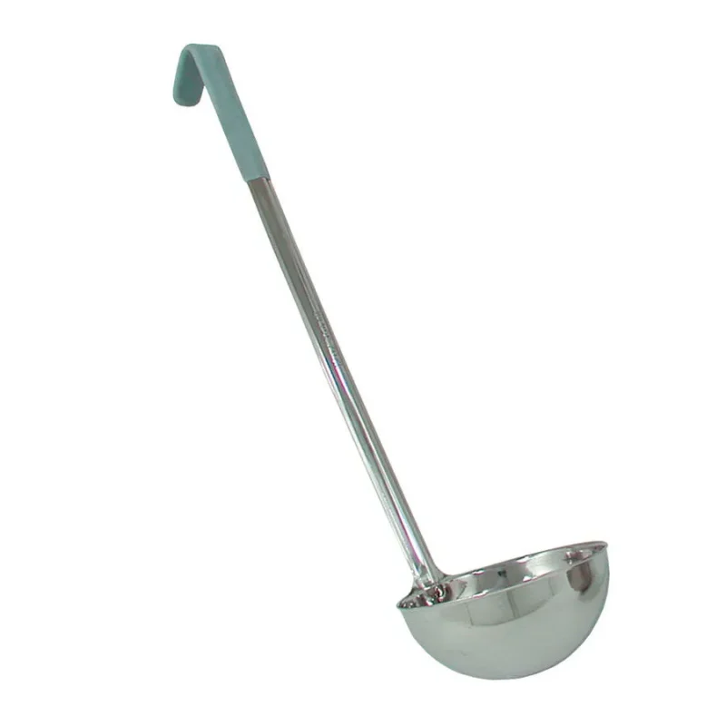 stainless steel 12 oz ladle w gray handle