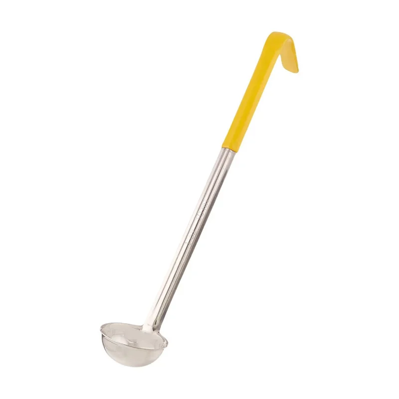 stainless steel ladle 1 oz yellow handle