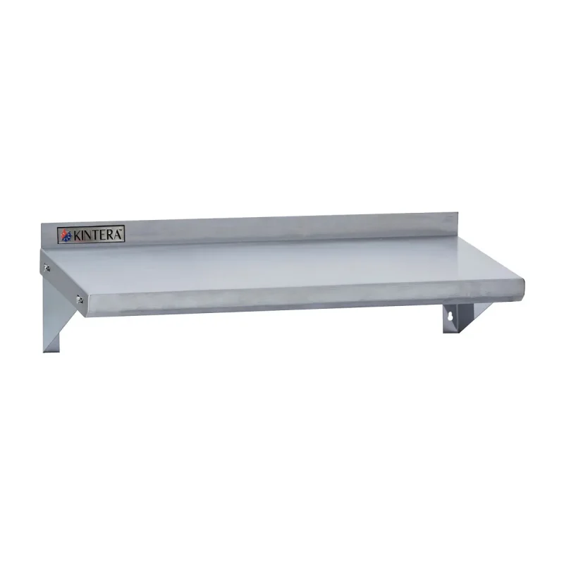 stainless steel wall mount shelf 48 x 12 kintera kws1248