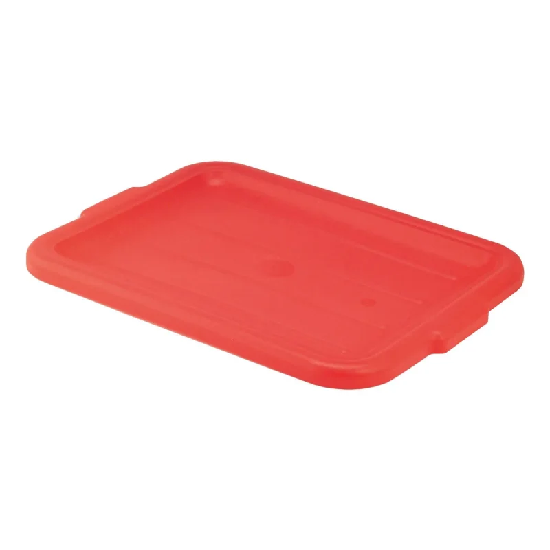 traex color mate red recessed food storage lid vollrath 1522 c02