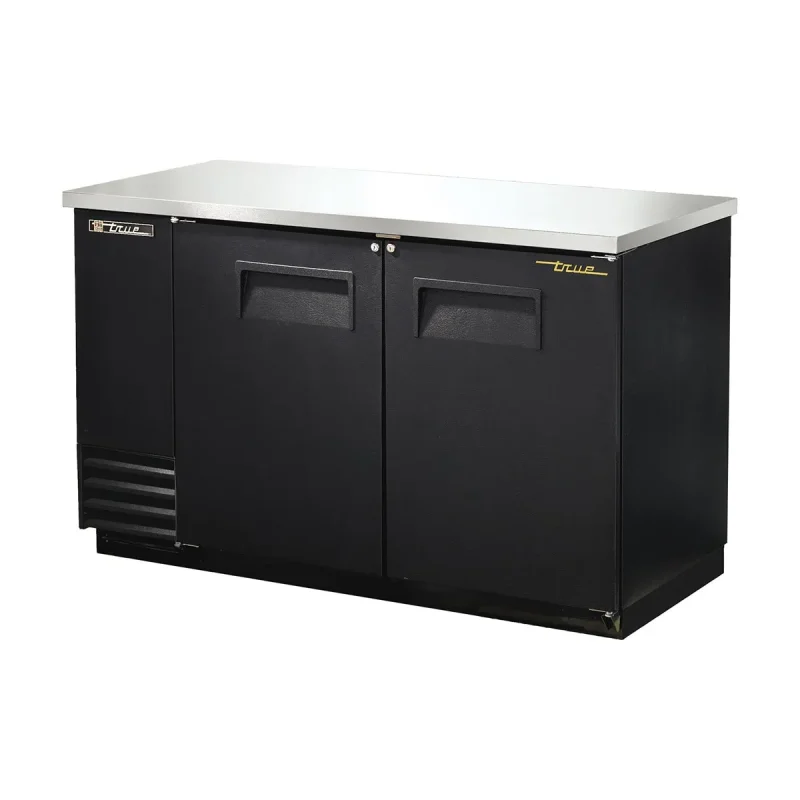 true tbb 2 hc two section back bar cooler