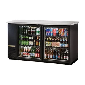 true tbb 24 60g hc ld 2 section back bar cooler