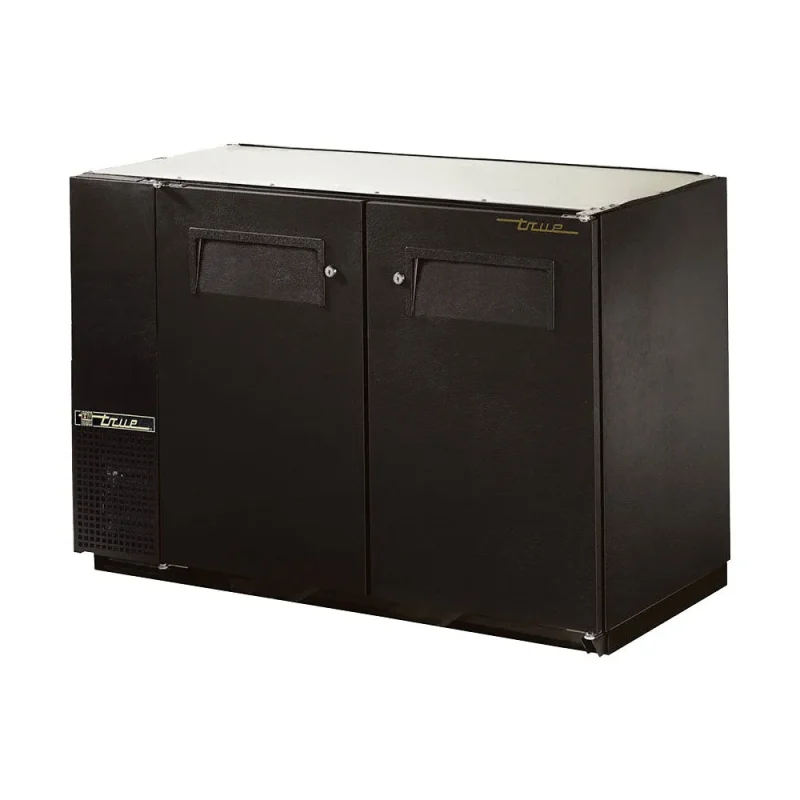 true tbb 24gal 48 hc black under bar cooler w galvanized top