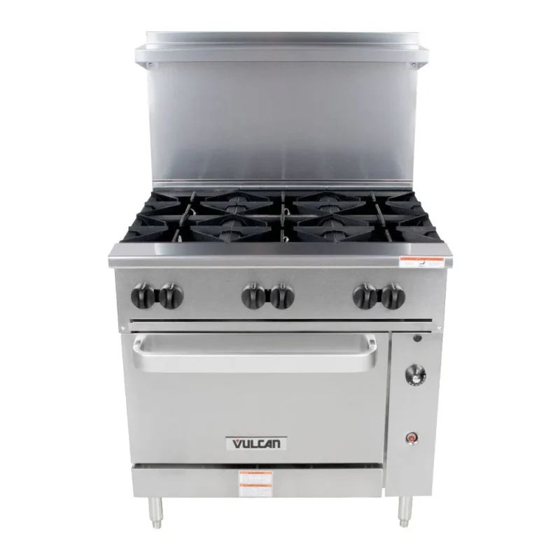 vulcan 36 6 burner natural gas range w oven endurance series