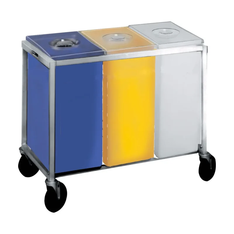 winholt 148 pib triple ingredient bin aluminum frame